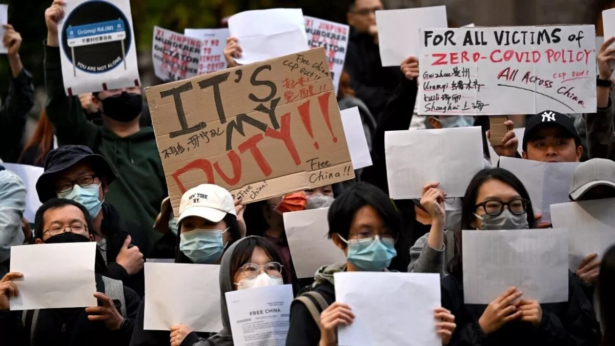 Protestas en china