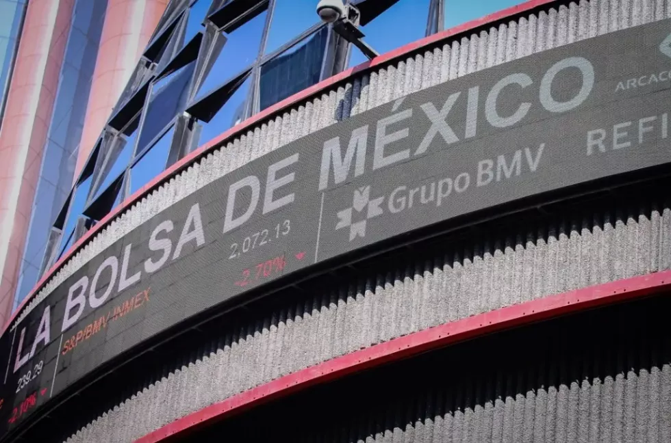 Bolsa mexicana de valores a la baja